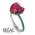 Heart Shape Ruby Ring - Noelle No. 27